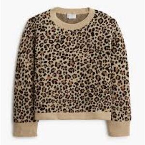 J. Crew Factory Tan Leopard Print Sweater